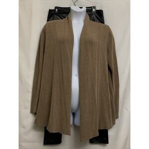 Lane Bryant Cardigan 18/20 Black Faux Leather Leggings 2XL